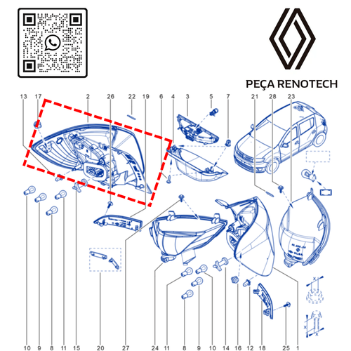 RN 00465R-P 265500465R LANTERNA DIR SANDERO II STEPWAYRS 14-19 FUME - 4